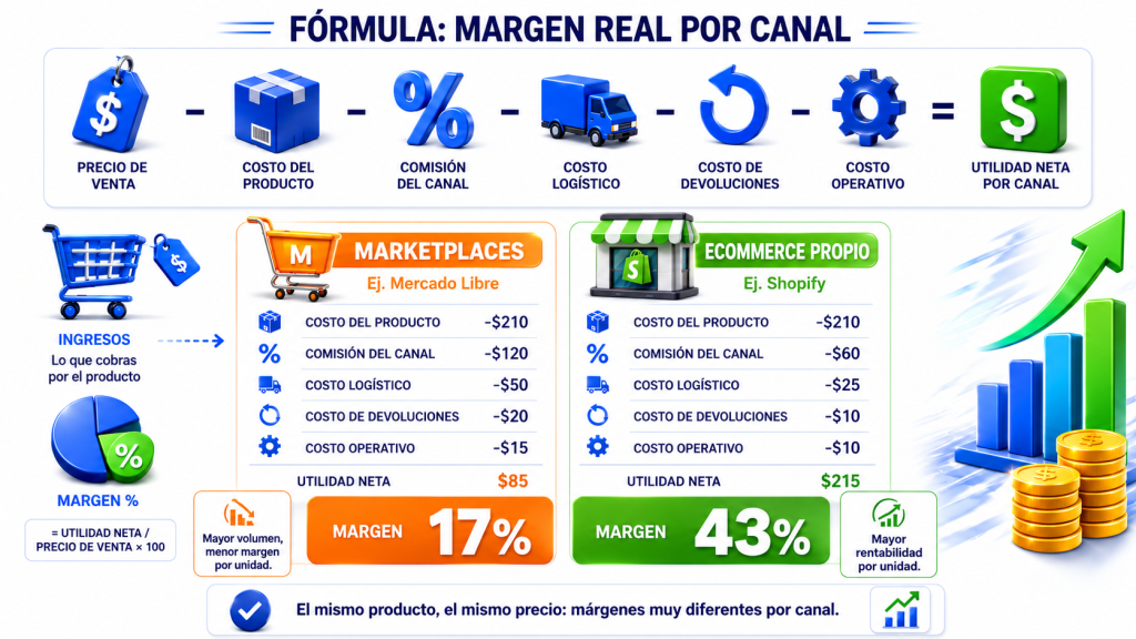 Margen por canal eCommerce